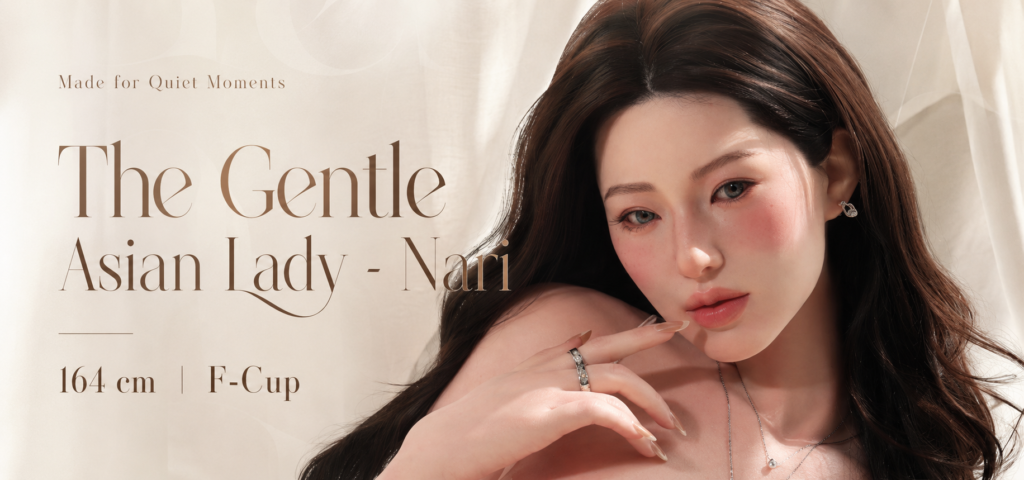 Haptelle Asian sex doll Nari with gentle features and natural East Asian beauty